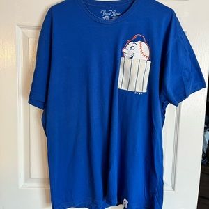 T7L The 7 Line New York Mets Mr. Met pocket tee Shirt